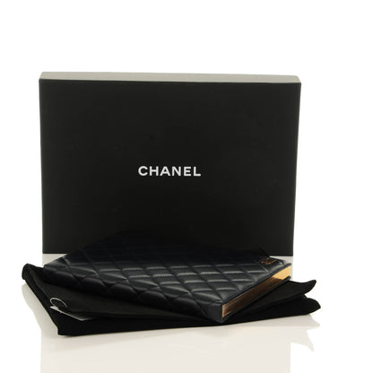 Chanel Lambskin Quilted Notebook Navy 4 of 7