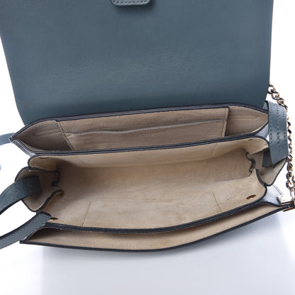 Chloe Suede Calfskin Small Faye Shoulder Bag Cloudy Blue 5 of 10