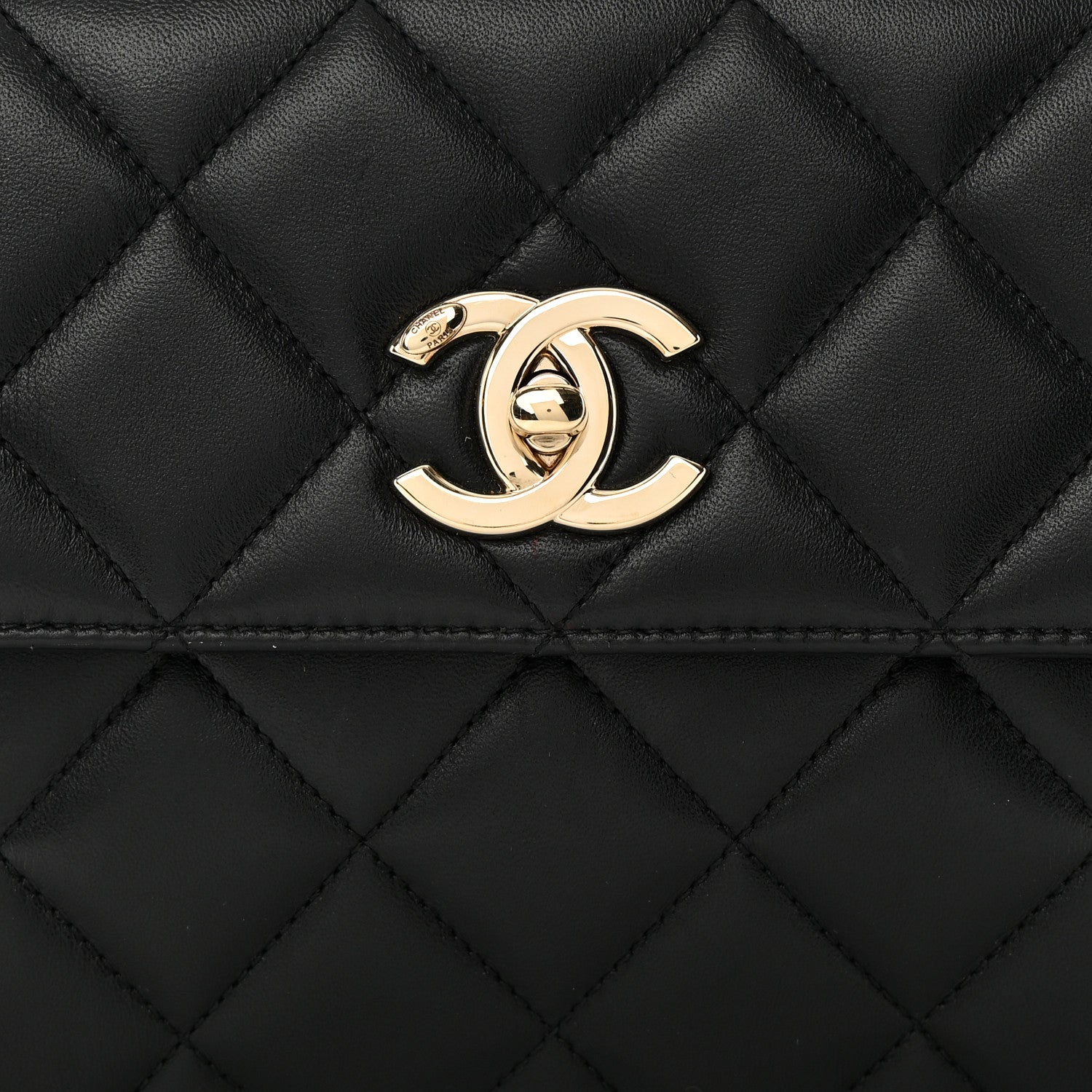 Chanel Lambskin Quilted Small Trendy CC Dual Handle Flap Bag Black 8 of 14