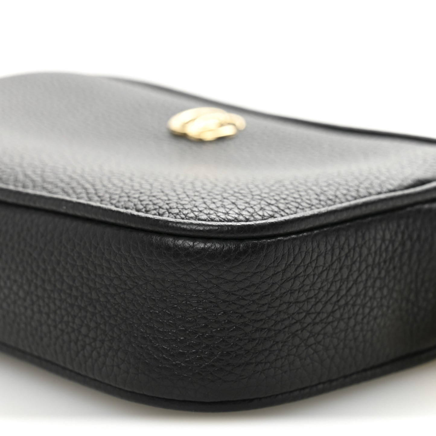 Dollar Calfskin Super Mini GG Marmont Chain Shoulder Bag Black