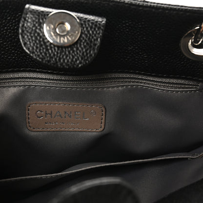 Chanel Caviar Quilted Petit Shopping Tote PST Black 6 of 10