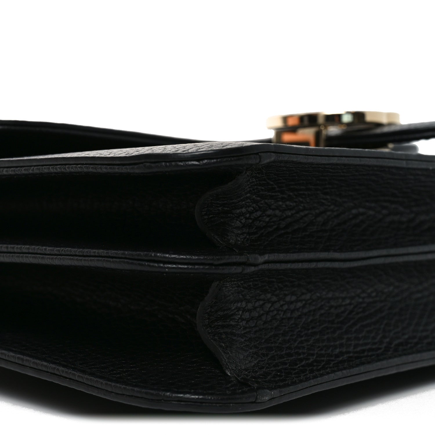 Gucci Dollar Calfskin Interlocking G Shoulder Bag Black 9 of 10