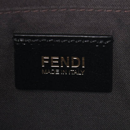 Fendi Zucchino Spalmati Vitello Messenger Bag Black 6 of 10