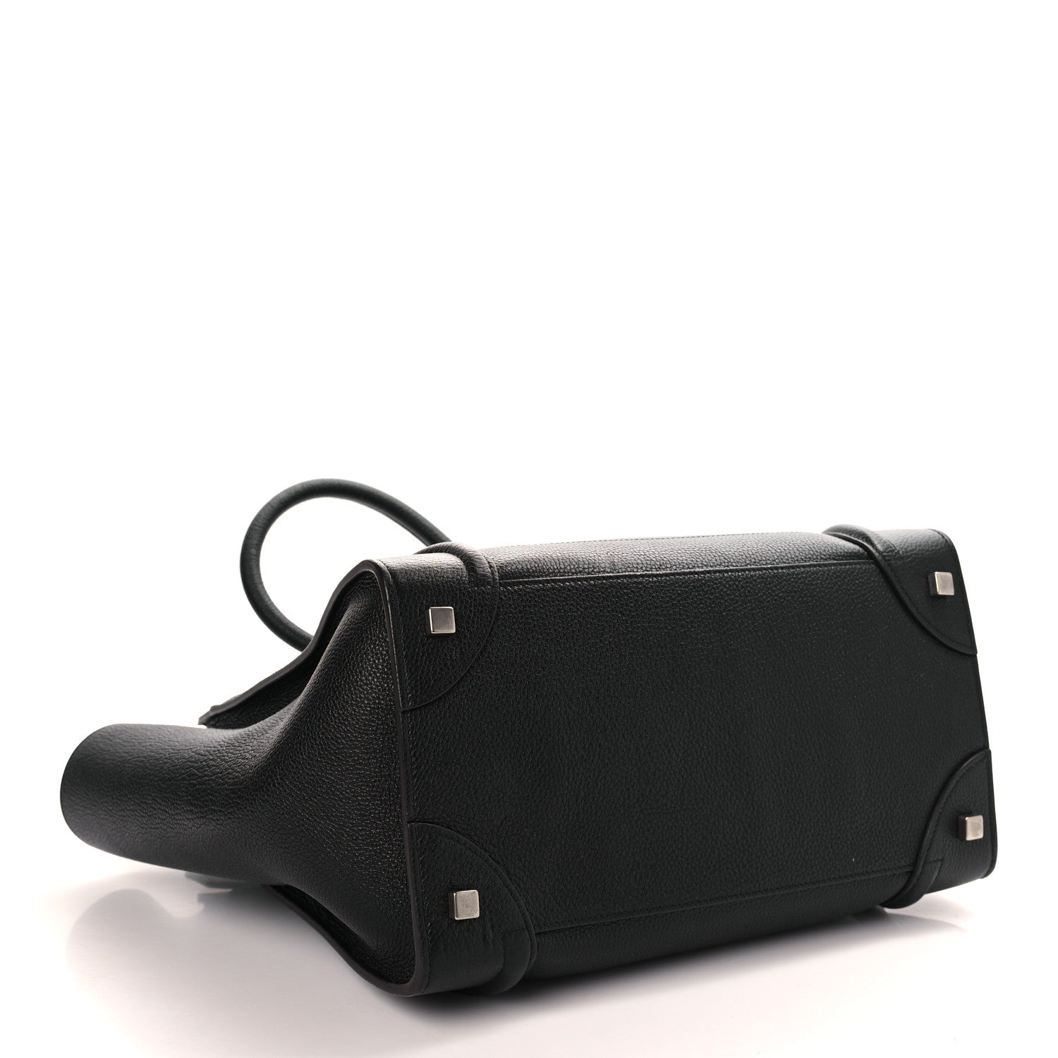 Celine Drummed Calfskin Mini Luggage Black 4 of 10