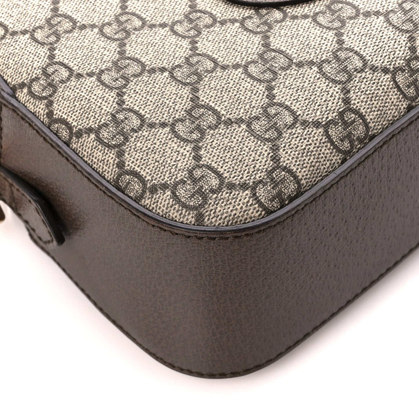GG Supreme Monogram Web Neo Vintage Shoulder Bag Beige New Acero Crop