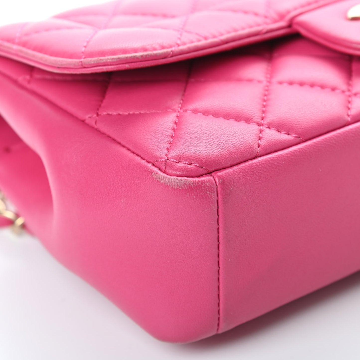 Lambskin Quilted Mini Mademoiselle Chic Flap Pink