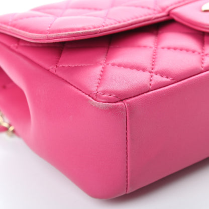 Chanel Lambskin Quilted Mini Mademoiselle Chic Flap Pink 9 of 18