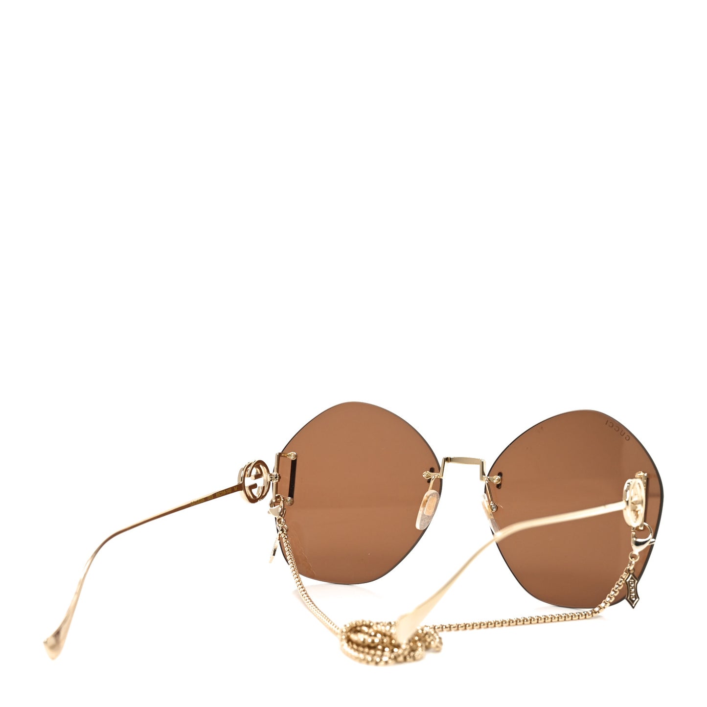 Metal Round Chain Sunglasses GG1203S Gold