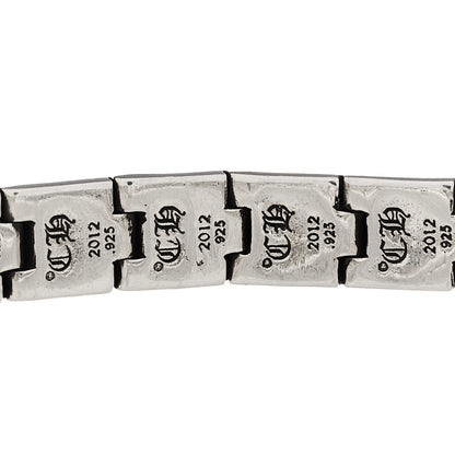 Chrome Hearts Sterling Silver Maltese Cross Pyramid Link Bracelet 2 of 4