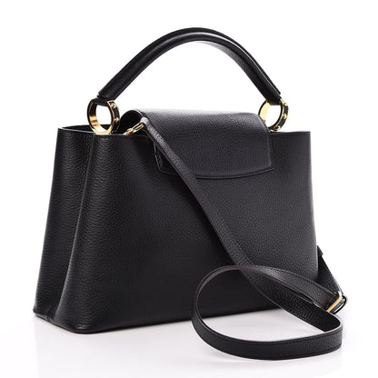 Louis Vuitton Taurillon Capucines PM Black 4 of 8