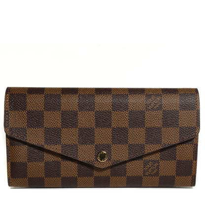 Louis Vuitton Damier Ebene Sarah Wallet NM 1 of 7
