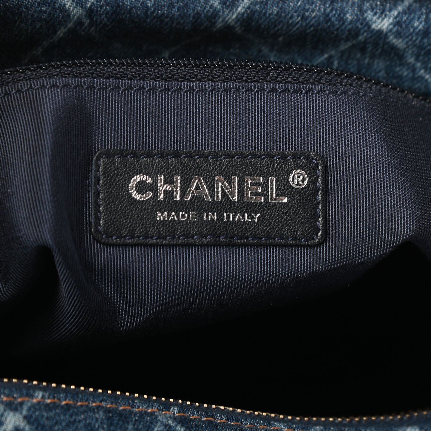 Denim Calfskin Large Gabrielle Hobo Blue