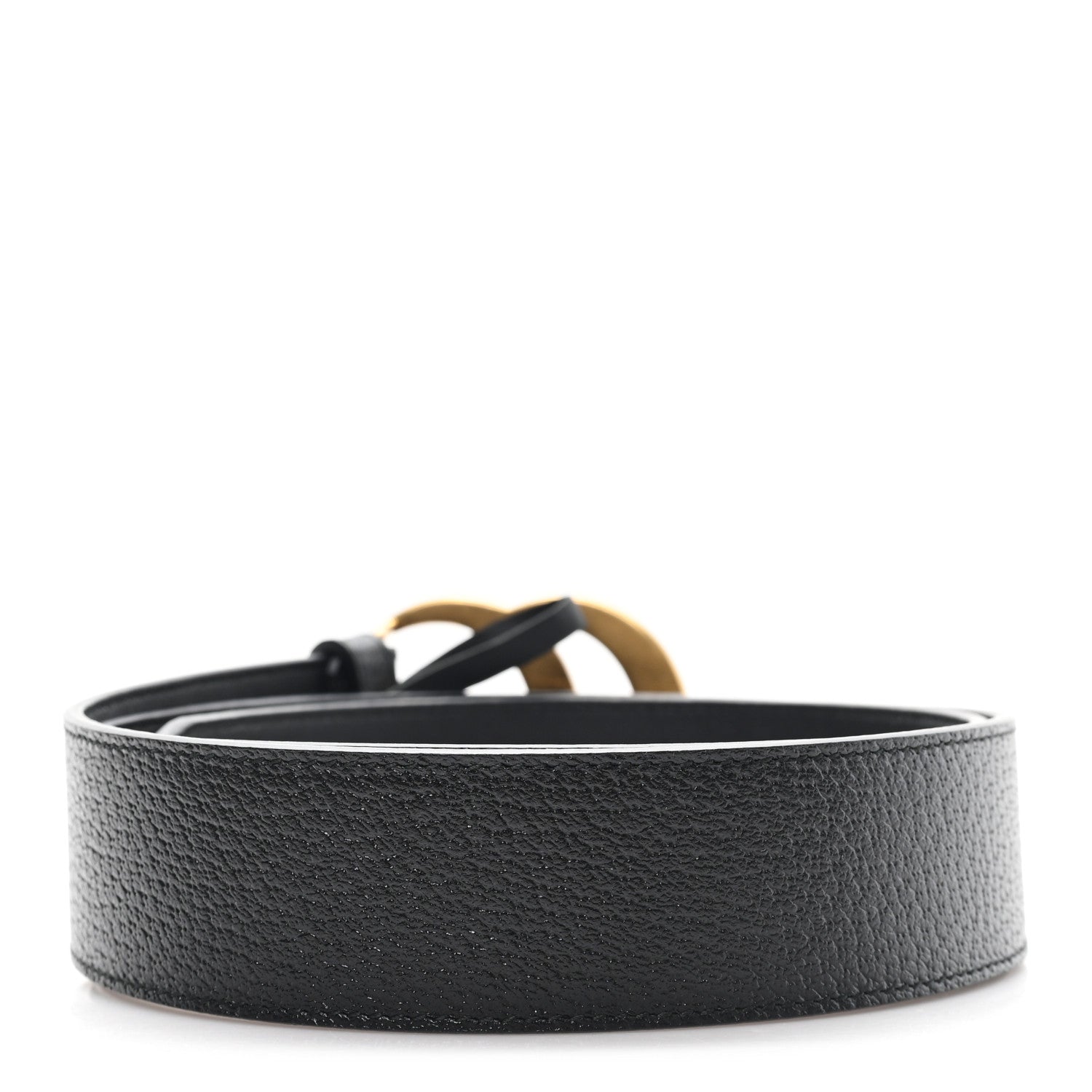 Gucci Textured Dollar Calfskin Double G 40mm Belt 95 38 Black 2 of 4