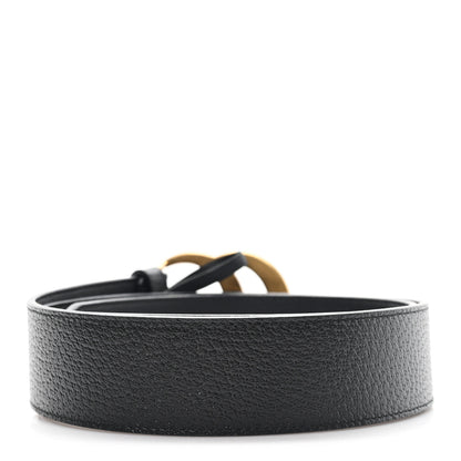 Gucci Textured Dollar Calfskin Double G 40mm Belt 95 38 Black 2 of 4
