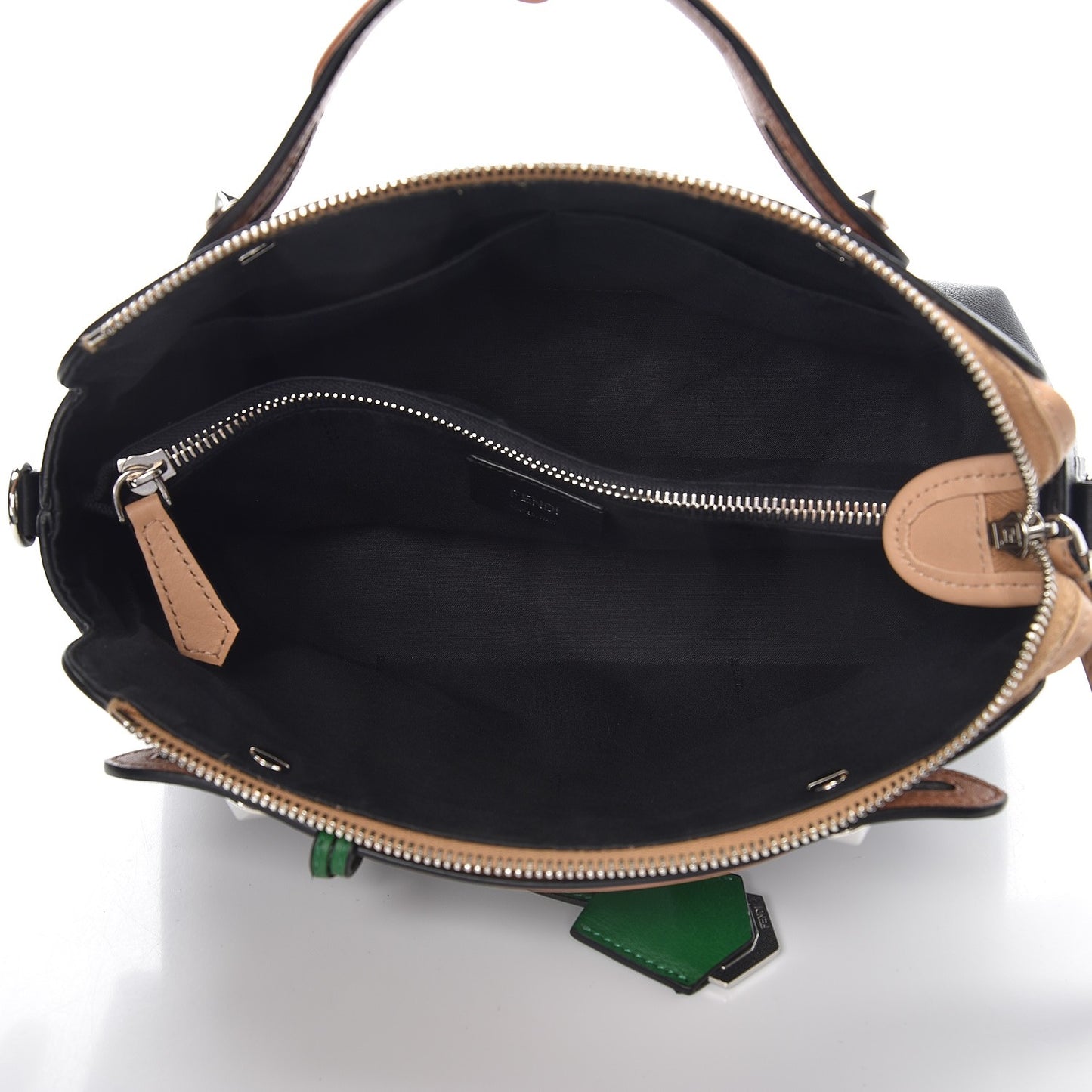 Vitello Dolce 4 Color Medium By The Way Boston Bag Black Verde Smeraldo Multicolor