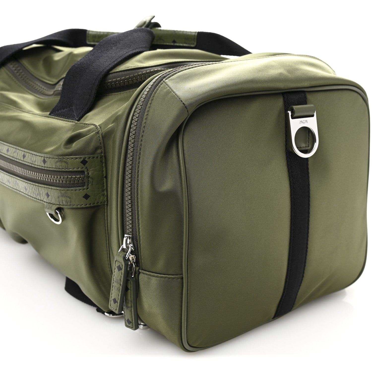 MCM Econyl Ottomar Weekender Backpack Khaki Moss 6 of 8