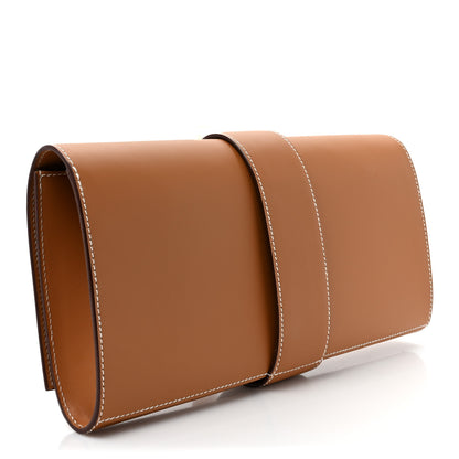 Hermes Vache Natural Medor 29 Clutch 3 of 8