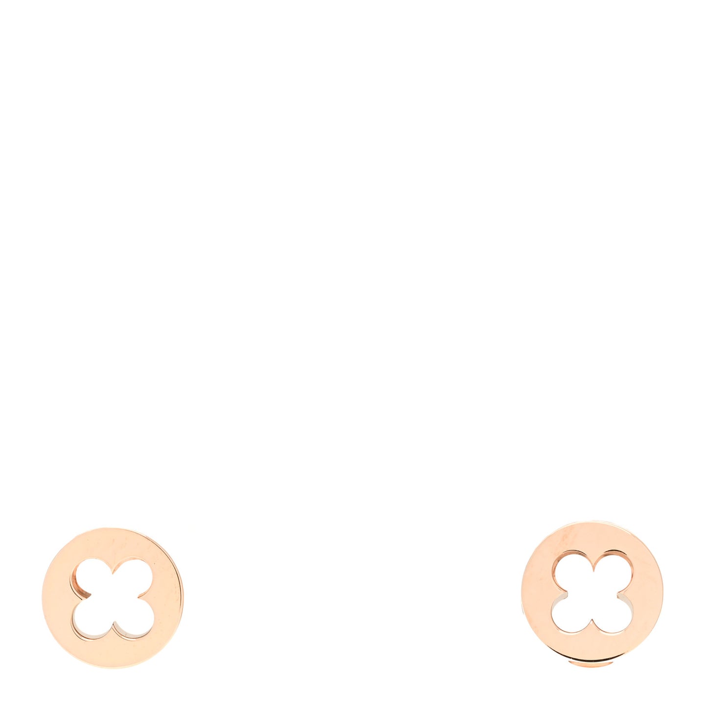 18K Pink Gold Empreinte Ear Studs Earrings