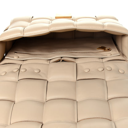Bottega Veneta Lambskin Maxi Intreccio Padded Chain Cassette Crossbody Bag Porridge 12 of 12