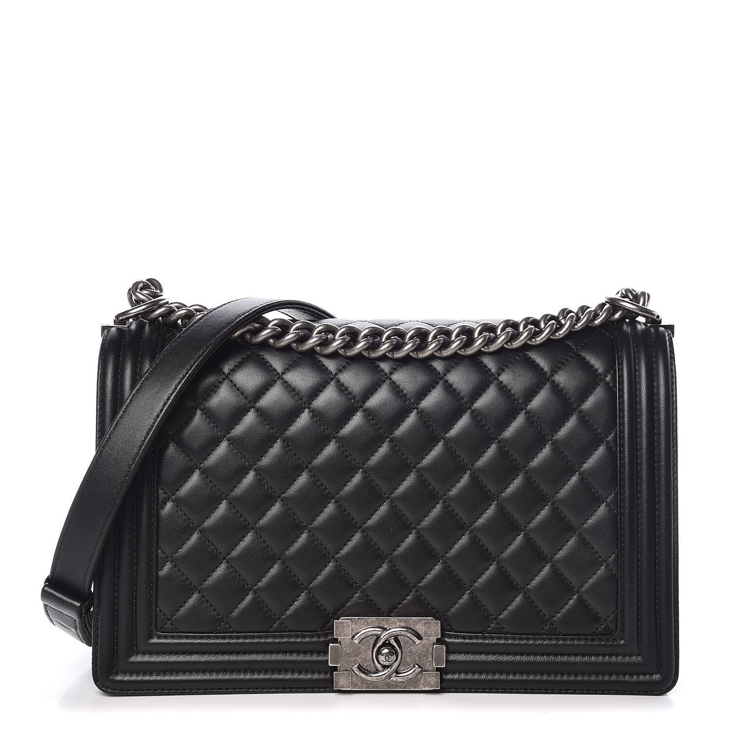 Chanel Lambskin Quilted New Medium Boy Flap Black 1 of 11