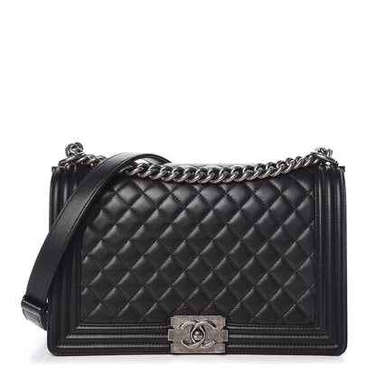 Chanel Lambskin Quilted New Medium Boy Flap Black 1 of 11