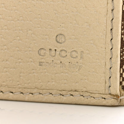 Gucci Monogram Metal Bar Continental Flap Wallet Off White 8 of 11
