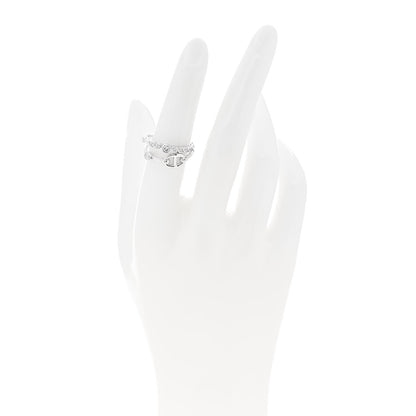 Hermes 18K White Gold Diamond Chaine D'Ancre Fancy Chaos Ring 52 6 2 of 5