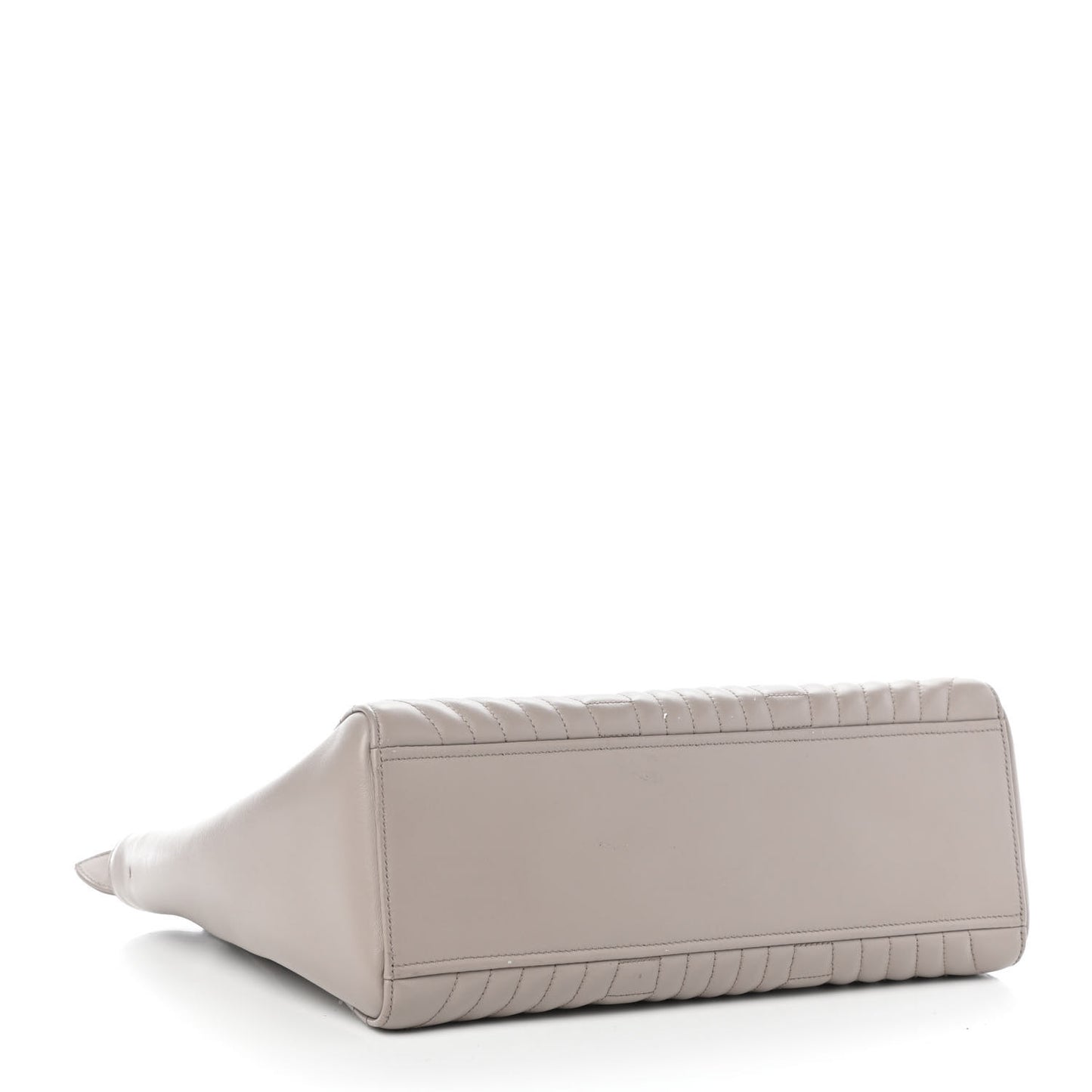 Soft Calfskin Impunture Diagramme Double Zip Tote Pomice