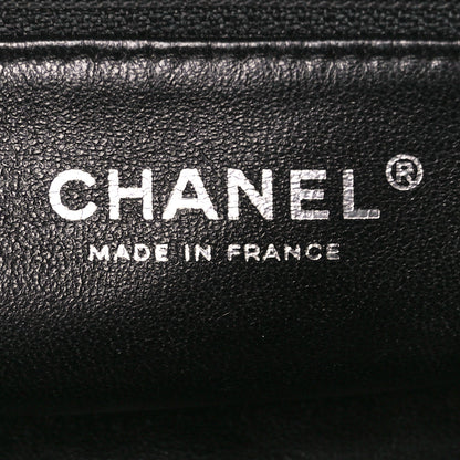 Chanel Distressed Patent Quilted Timeless Clutch Black 6 of 10