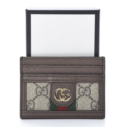 Gucci GG Supreme Monogram Ophidia Card Holder Brown 7 of 7