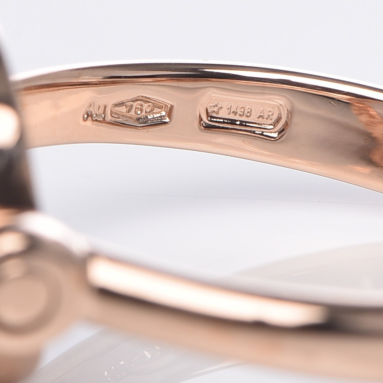 Bulgari 18K Rose Gold Diamond Mother of Pearl BVLGARI BVLGARI Ring 53 6.25 5 of 6