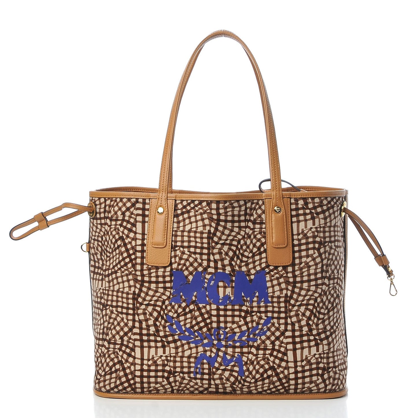 Visetos Medium Liz Reversible Shopper Tote Cognac