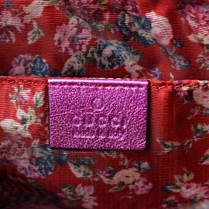 Gucci Laminated Nappa Trapuntata Small Zumi Shoulder Bag Fuxia 5 of 9