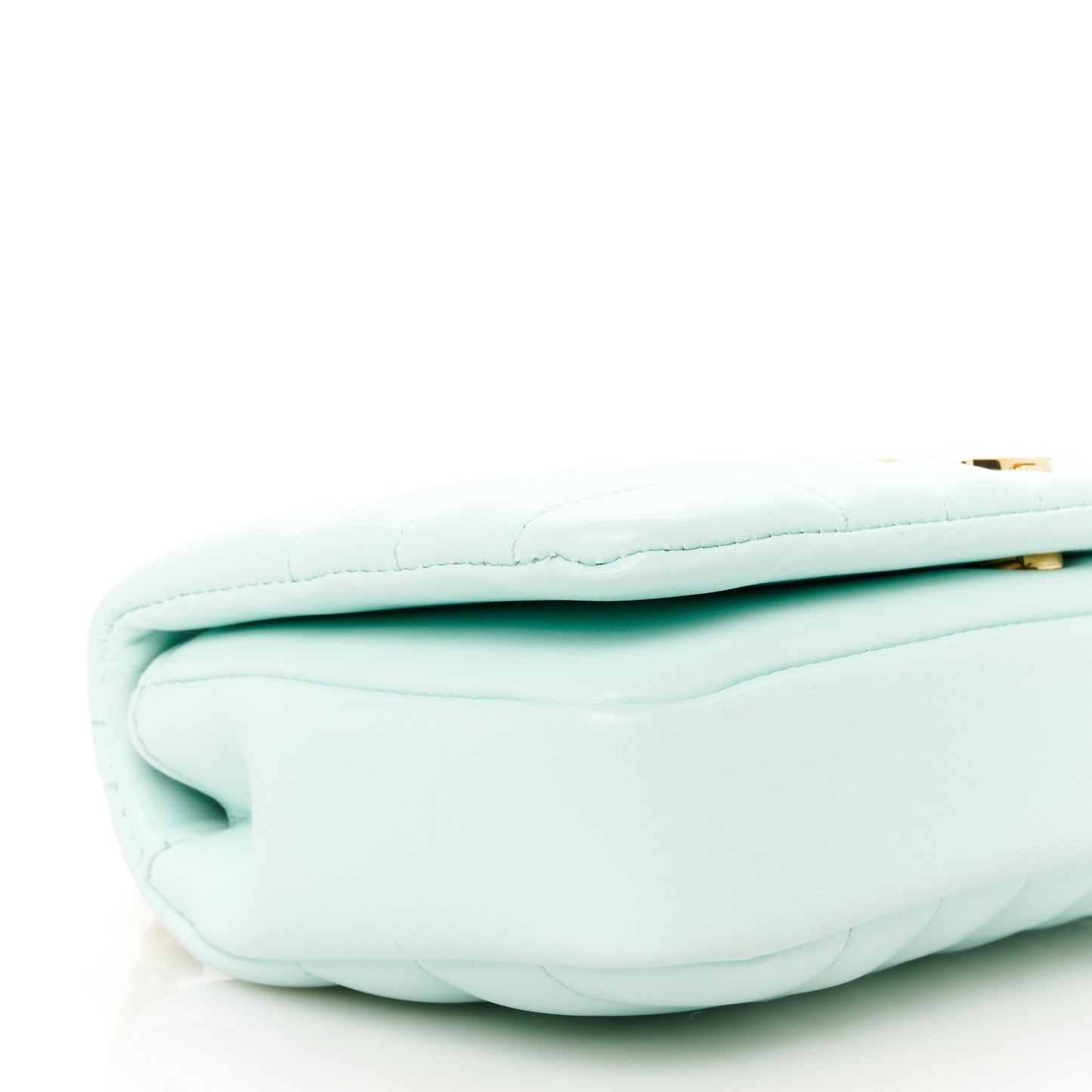 Lambskin Quilted Mini Lola Bag Cool Mint