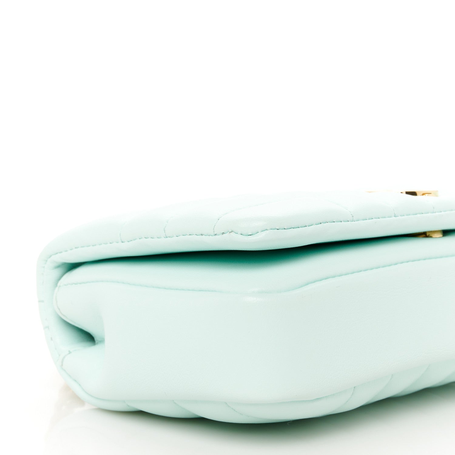 Burberry Lambskin Quilted Mini Lola Bag Cool Mint 9 of 10