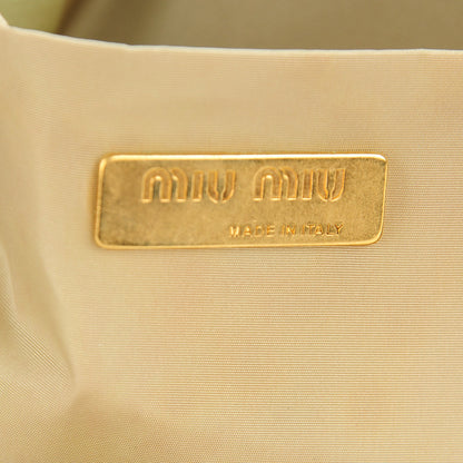 Miu Miu Metallic Frame Clutch Gold 5 of 7