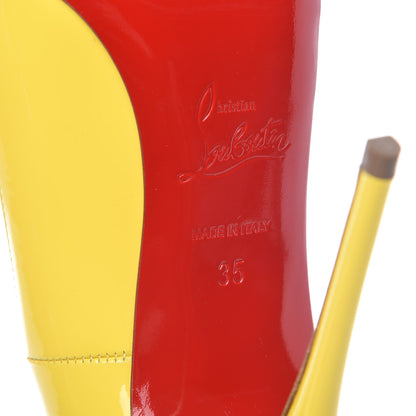Christian Louboutin Patent So Kate 120 Pumps 35 Yellow Queen 6 of 9