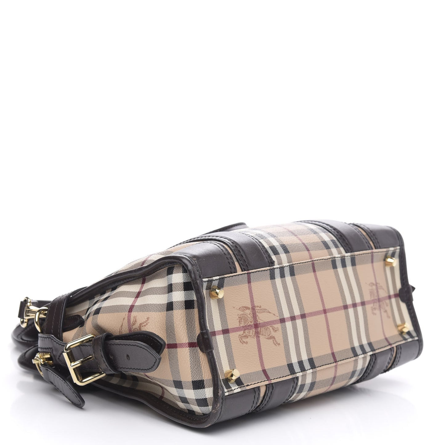 Haymarket Check Medium Minford Portrait Tote Chocolate