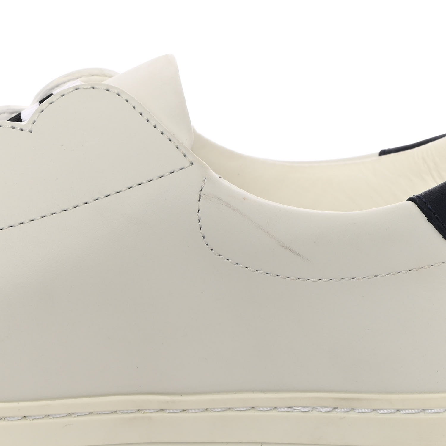 Fendi Vitello Rockoclick Slip On Sneakers 36 White Multicolor 11 of 11