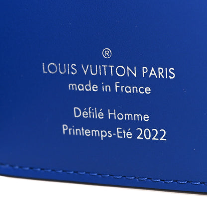 Louis Vuitton Taurillon Illusion Pocket Organizer Bleu Rose 6 of 6