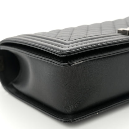 Chanel Caviar Quilted New Medium Boy Flap Black 9 of 10