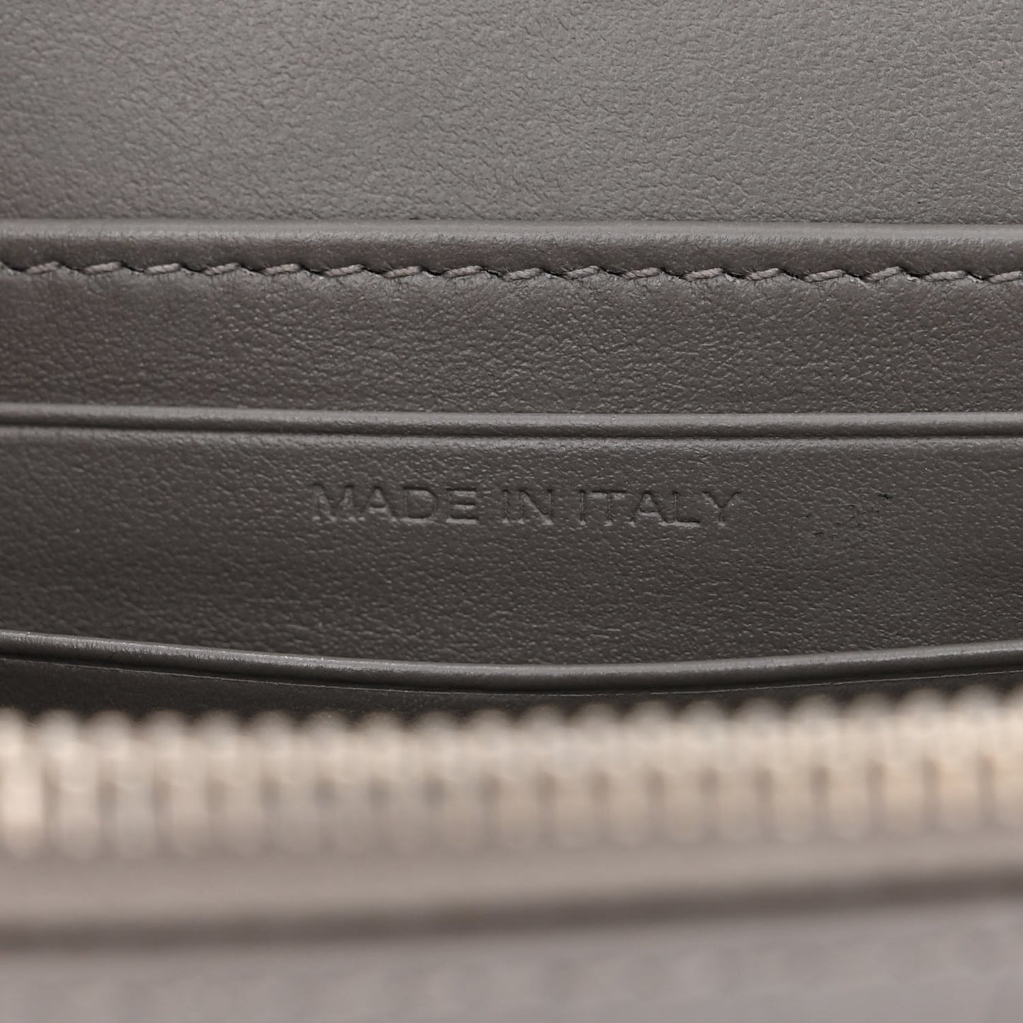 Calfskin Crocodile Embossed Monogram Sunset Chain Wallet Graphite