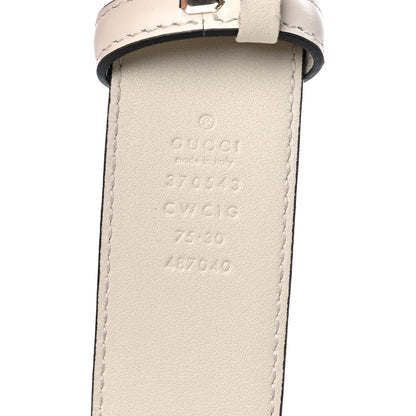 Gucci Guccissima Interlocking G Belt 75 30 Off White 3 of 6