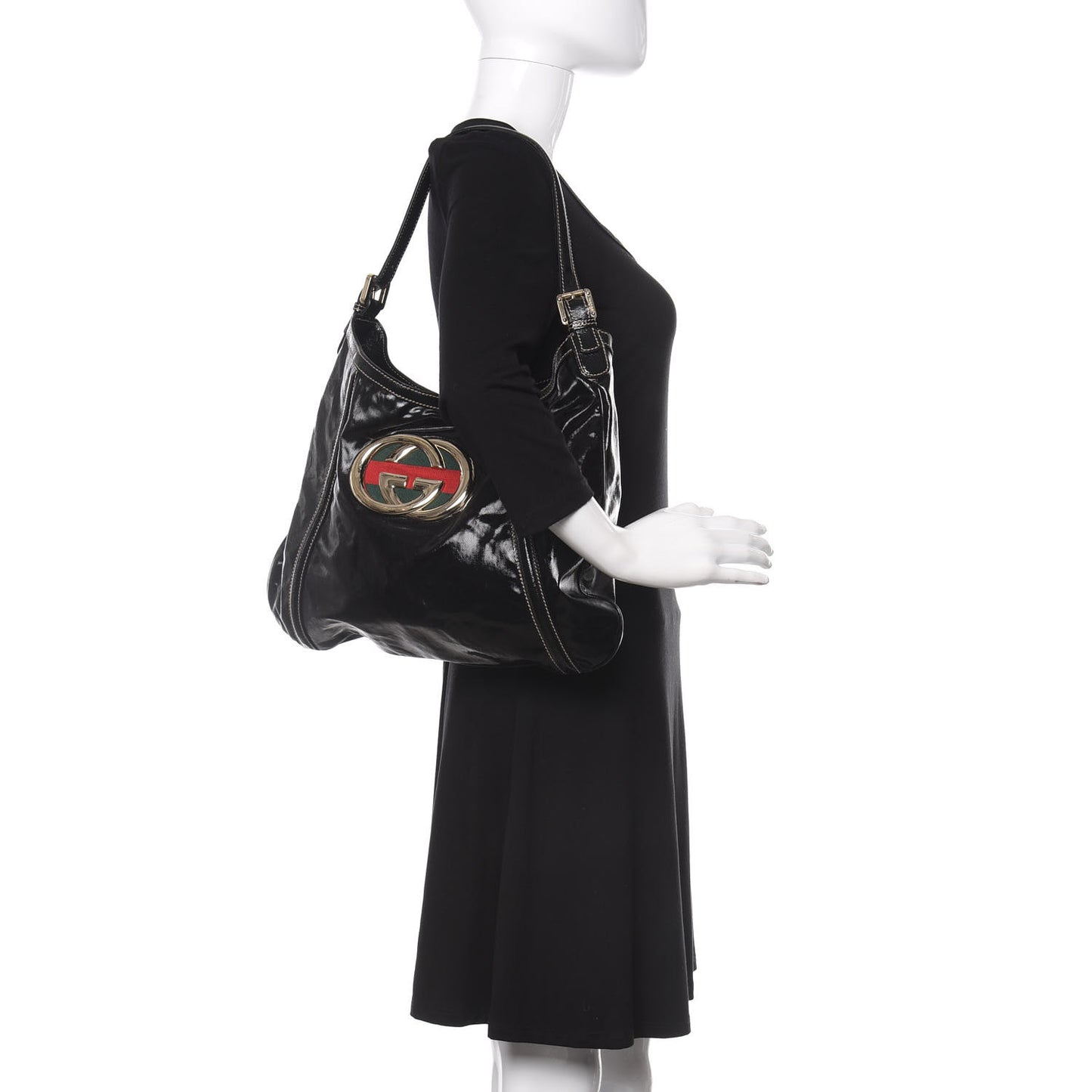 Dialux Medium Britt Shoulder Bag Black