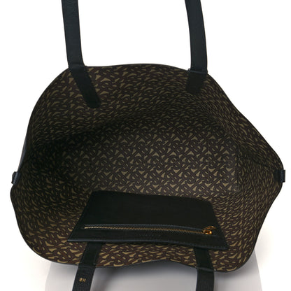 Burberry Calfskin TB Motif Embossed Medium Tote Black 5 of 10