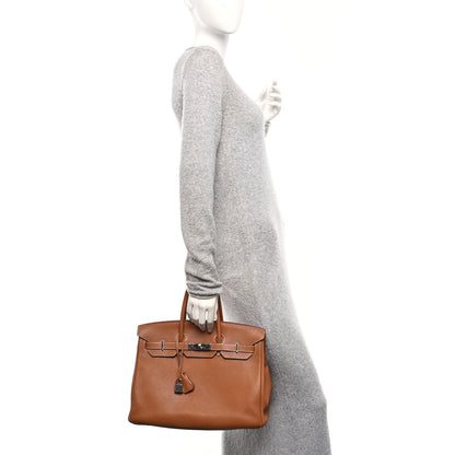 Hermes Togo Birkin 35 Gold 2 of 12