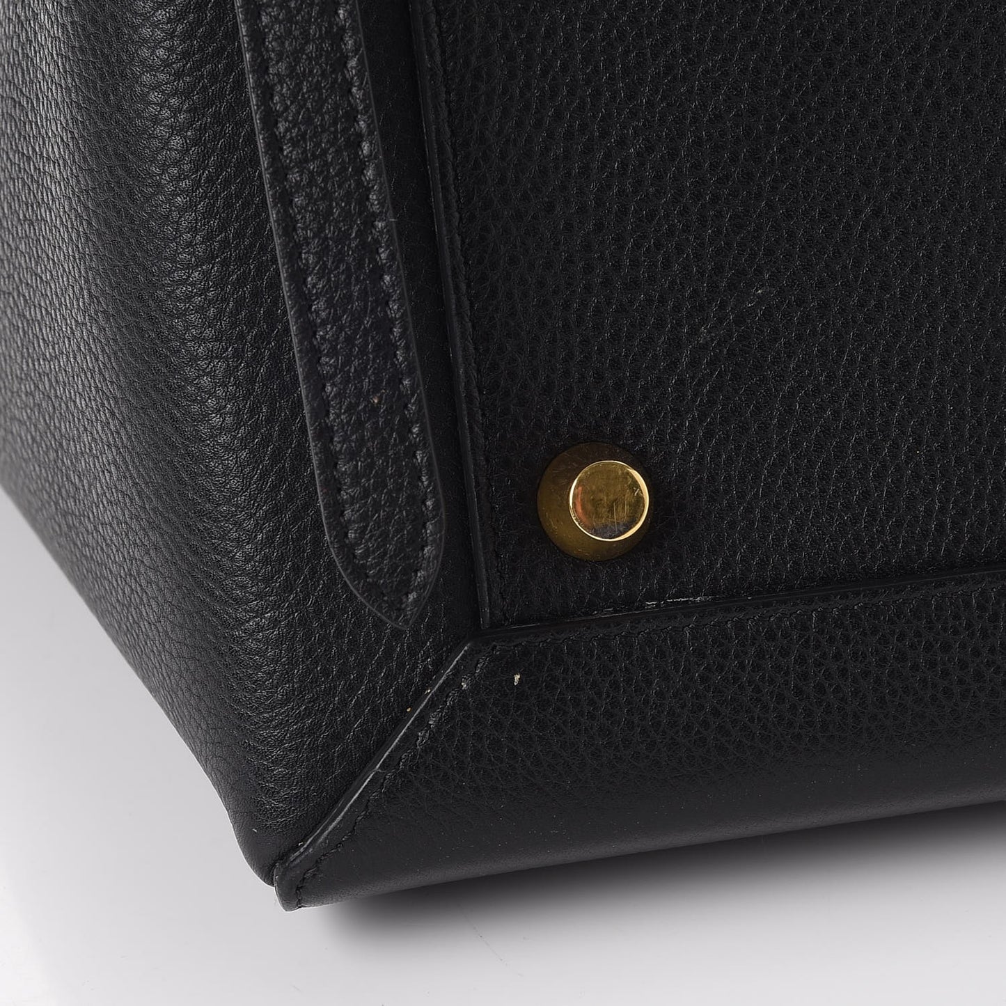 Grained Calfskin Mini Belt Bag Black