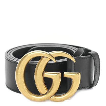 Gucci Calfskin Double G 40mm Belt 85 34 Black 1 of 5