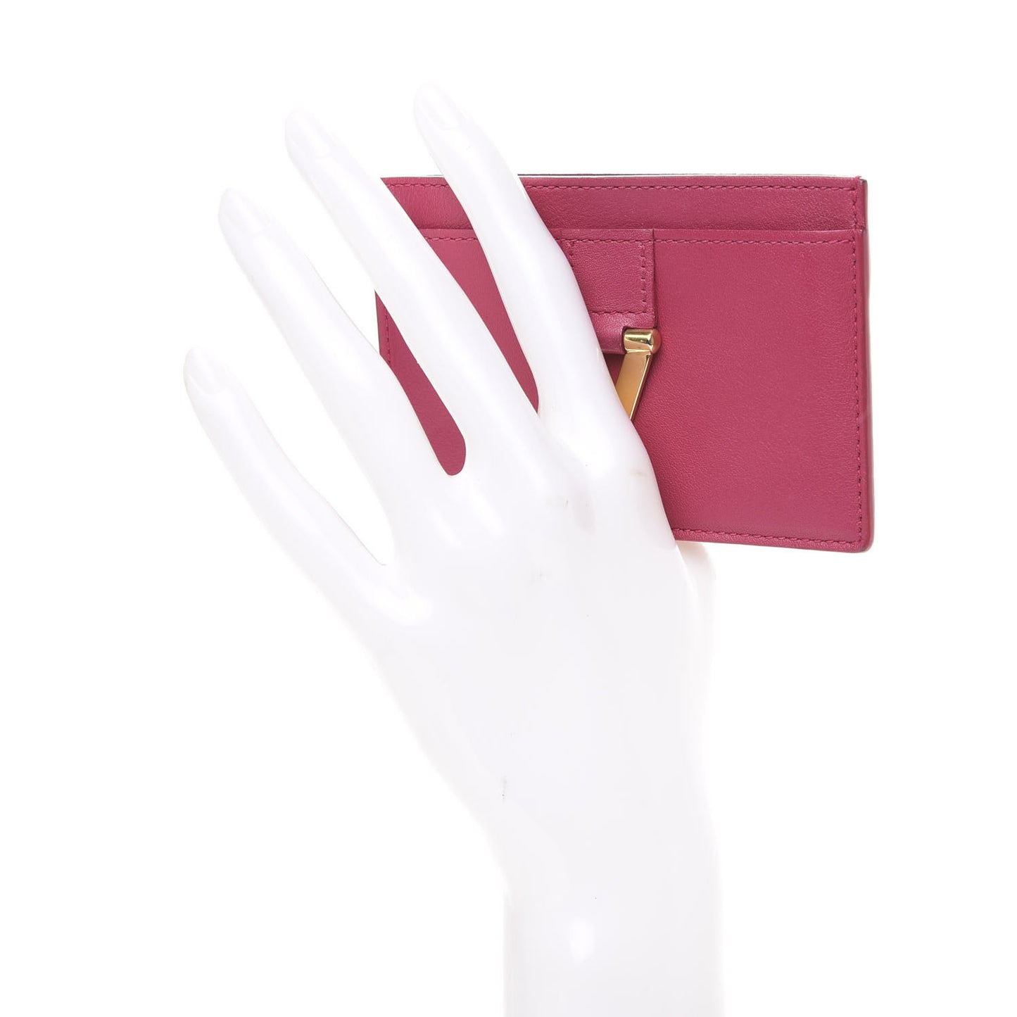 Calfskin Classic Y Wallet Fuchsia