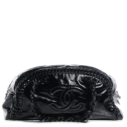 Chanel Patent Luxe Ligne Large Bowler Black 1 of 7